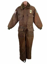 Northern Summit Fishing Coverall Suit Large Brown BASS Anglers All Star Rod Belt
