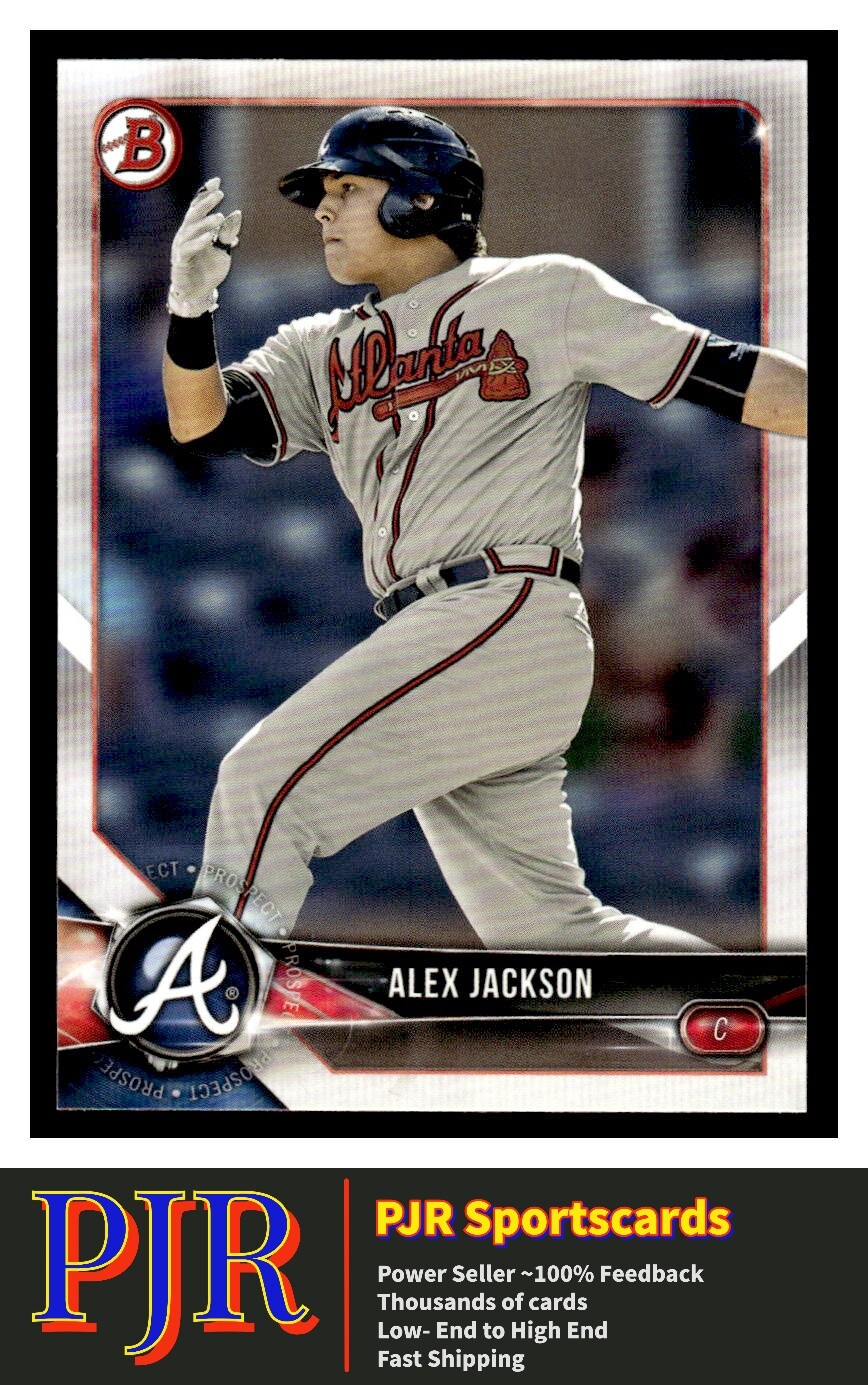 2018 Bowman #BP9 Alex Jackson Atlanta Braves Buy 4 - 35% Off | eBay