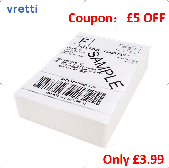 Thermal labels Shipping Labels 4X6" 100x150mm 250 labels for Evri Royal