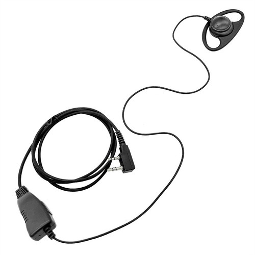 Zestaw słuchawkowy w kształcie litery D z mikrofonem PTT do Baofeng UV-5R BF-F8HP UV-82 UV-82HP - Zdjęcie 2 z 6