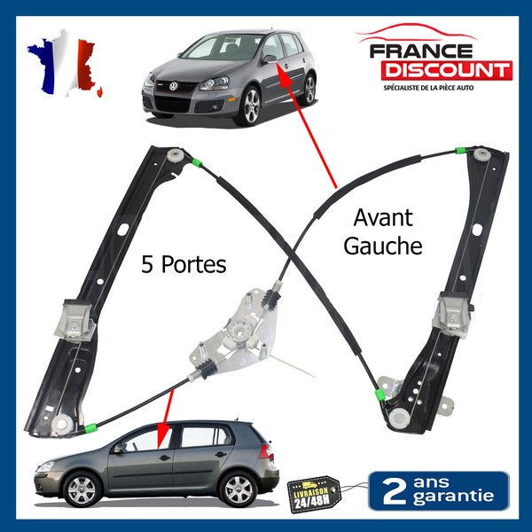 Fensterhebermechanismus Vorne Links FüR Golf V 5 TüRen Variant Jetta 1K4837461A-image