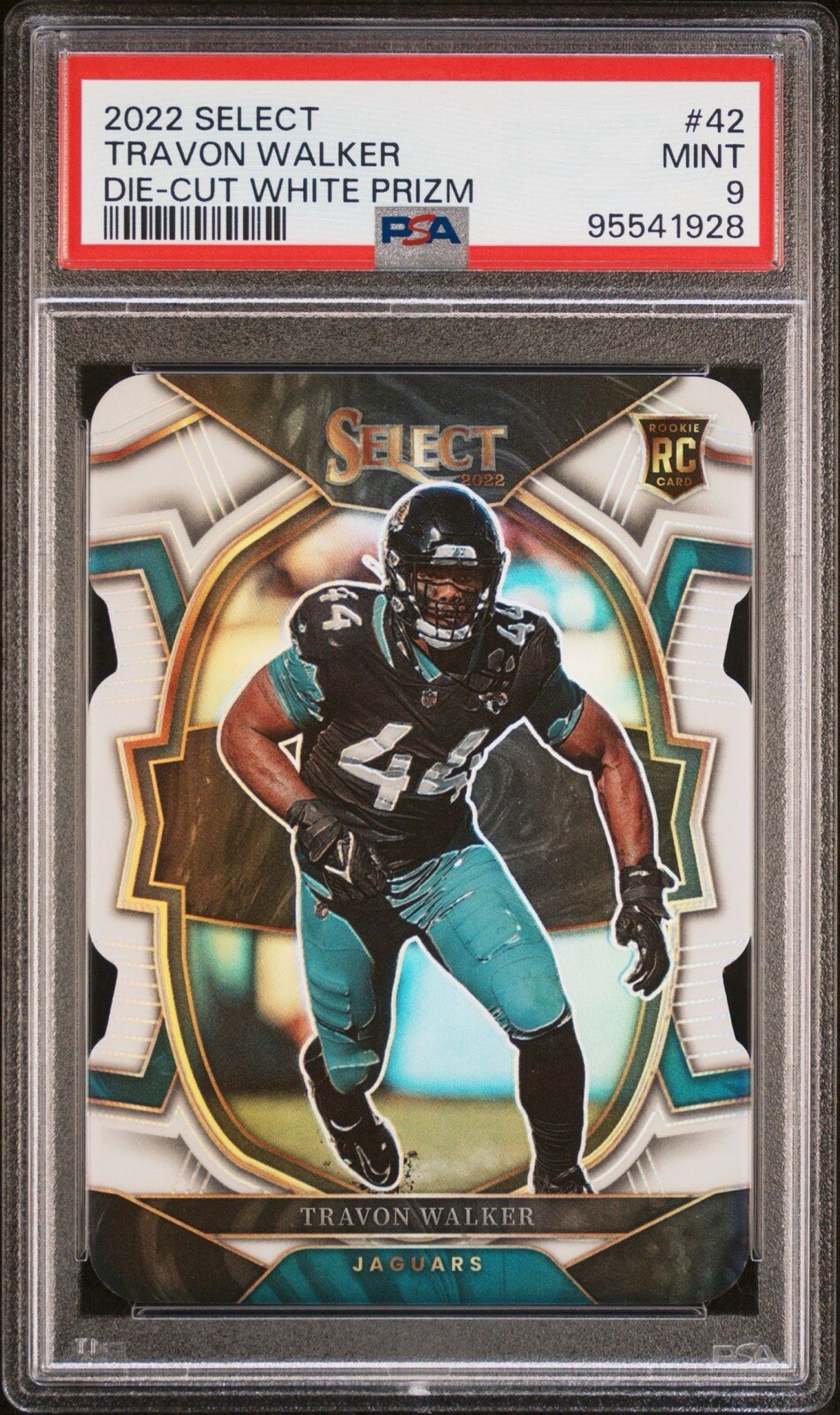 Travon Walker 2022 Panini Select White Concourse Diecut 44/99 🔥 RC JERSEY MATCH