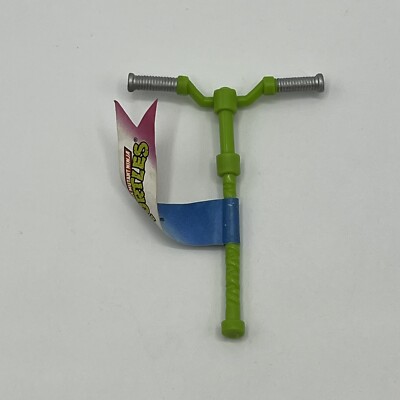 Playmates 1992 TMNT Muta Ski Authentic Green Handlebar & Flag Vintage Accessory