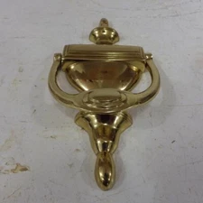Superior brass 4094 polished brass edwardian style door knocker 190 mm
