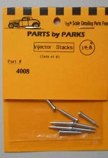 HILLBORN STYLE INJECTOR STACKS 1:24 1:25 PART BY PARKS CAR MODEL ACCESSORY 4008