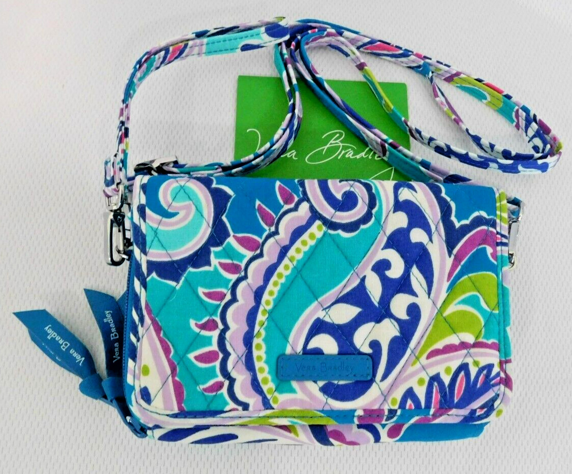 VERA BRADLEY Iconic RFID All Together Crossbody Wai… Gem