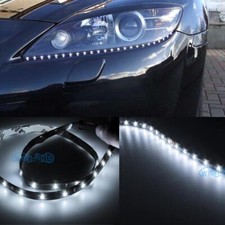 2pcs Bright White 30smd 24 60cm Led Side Shine Strip Bulb Fog Drl Headlight Kx