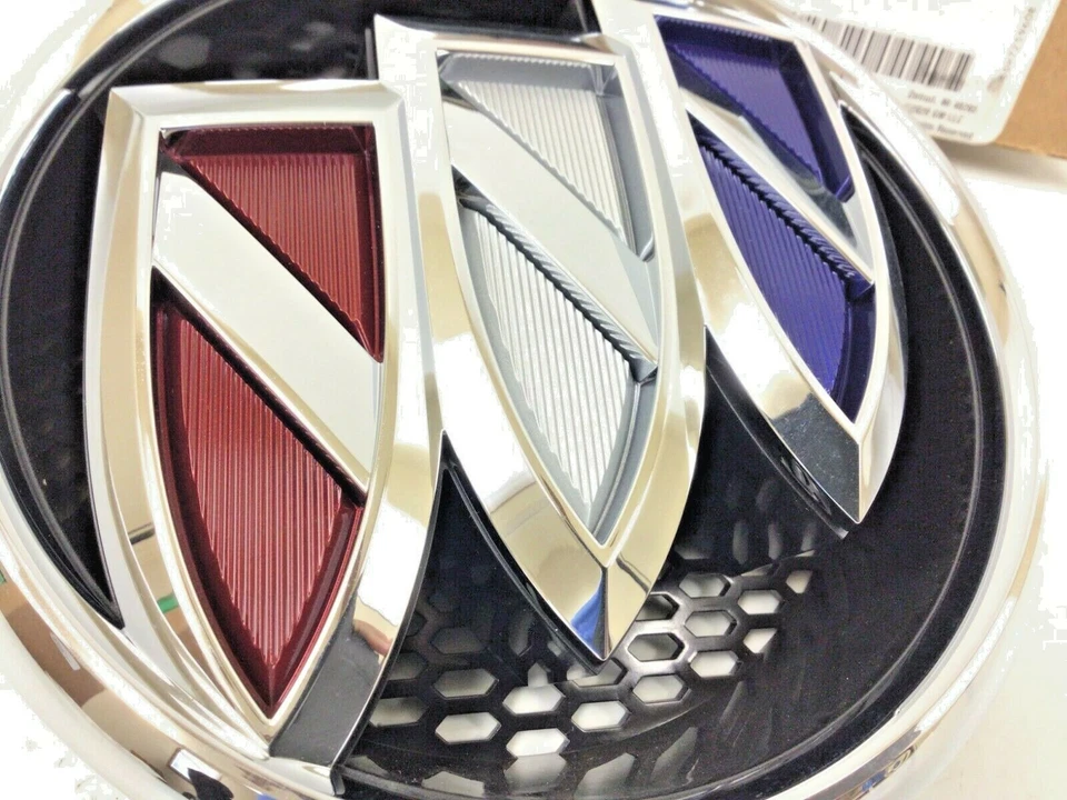 Emblema de la parrilla delantera Buick Envision 2019 2020 color tri-shield nuevo OEM 42505226 Foto 2 de 4