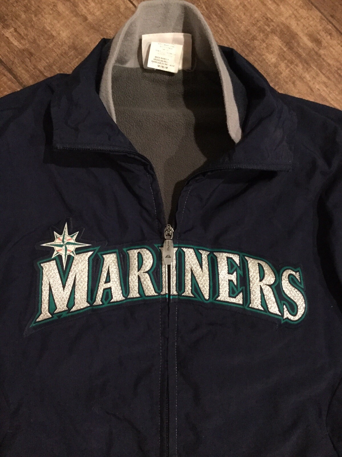 Mariners Baseball Jacket Authentic Majestic, Therma Base, Youth Size Medium