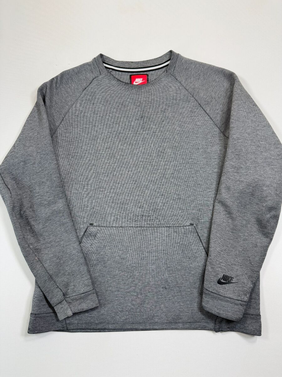 Nike Tech Sweatshirt Mens Medium Gray Heather Sportswear Nike Tech Sweatshirt Mens Medium Gray Heather Sportswear