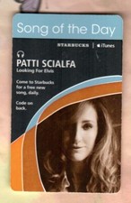 STARBUCKS / ITUNES Song of the Day, Patti Scialfa ( 2007 ) Card ( EXPIRED )