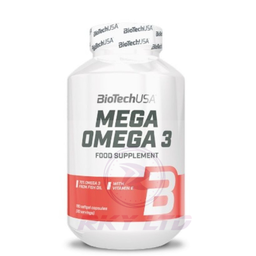 BioTechUSA - Mega Omega 3 - 180 caps Heart, Health & Joint Support