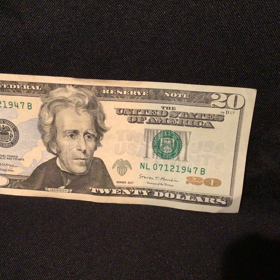 BIRTHDAY BILL SERIAL NUMBER $20 DOLLAR NOTE 07121947 July 12th 1947 (2017) - Image 3 of 4