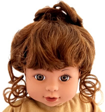 Tallina's Pinned-Up Auburn Curls Size 13 Doll Wig
