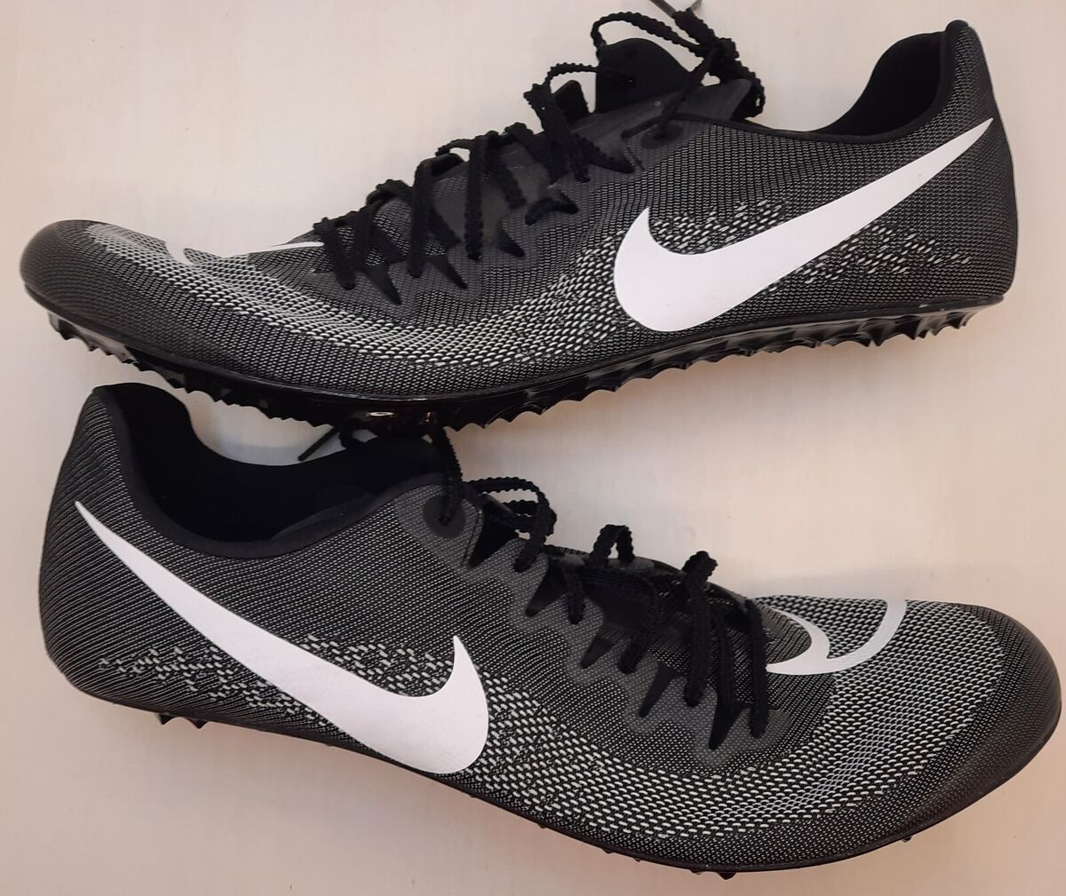 NEW Nike Zoom Ja Fly 4 Track Spikes Black White Shoes NEW Nike Zoom Ja Fly 4 Track Spikes Black White Shoes