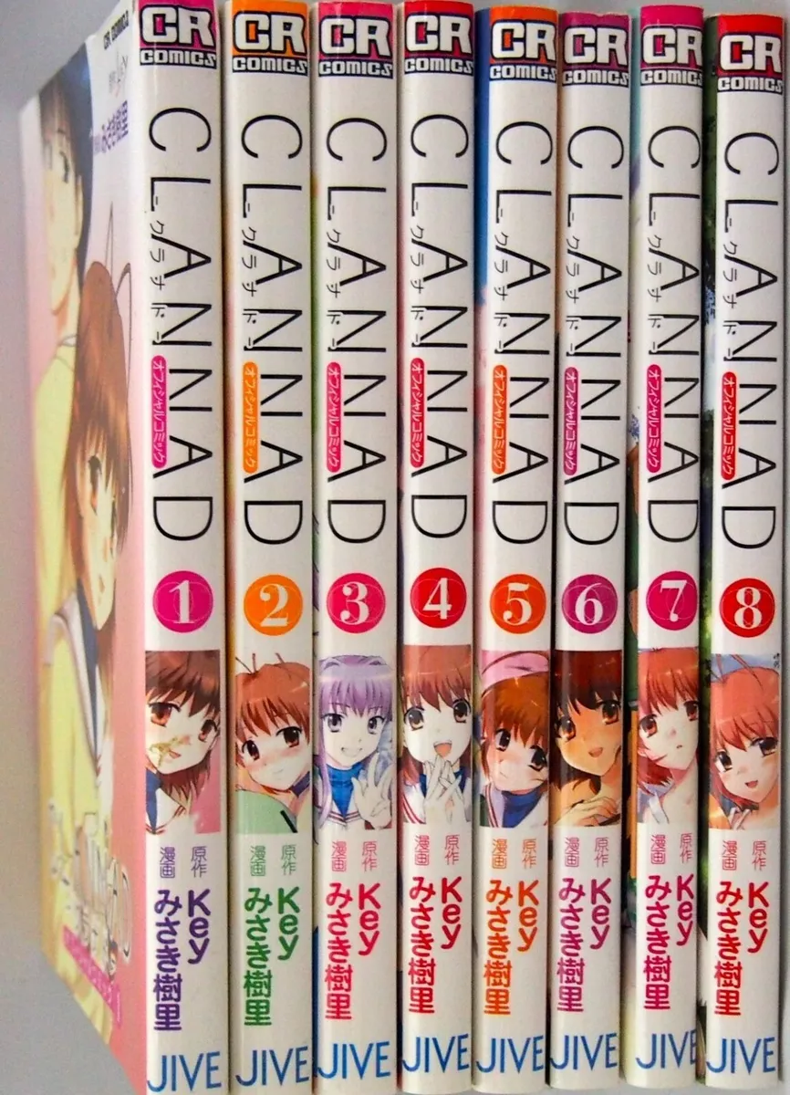 CLANNAD Vol.1-8 Complete Set Japanese language manga Comics no English