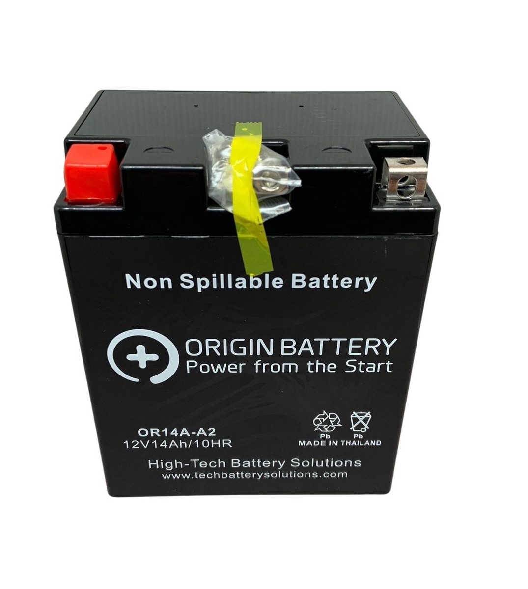 Origin 14A-A2 Battery - AGM, Replaces: YB14A-A2, ES14AA2, and