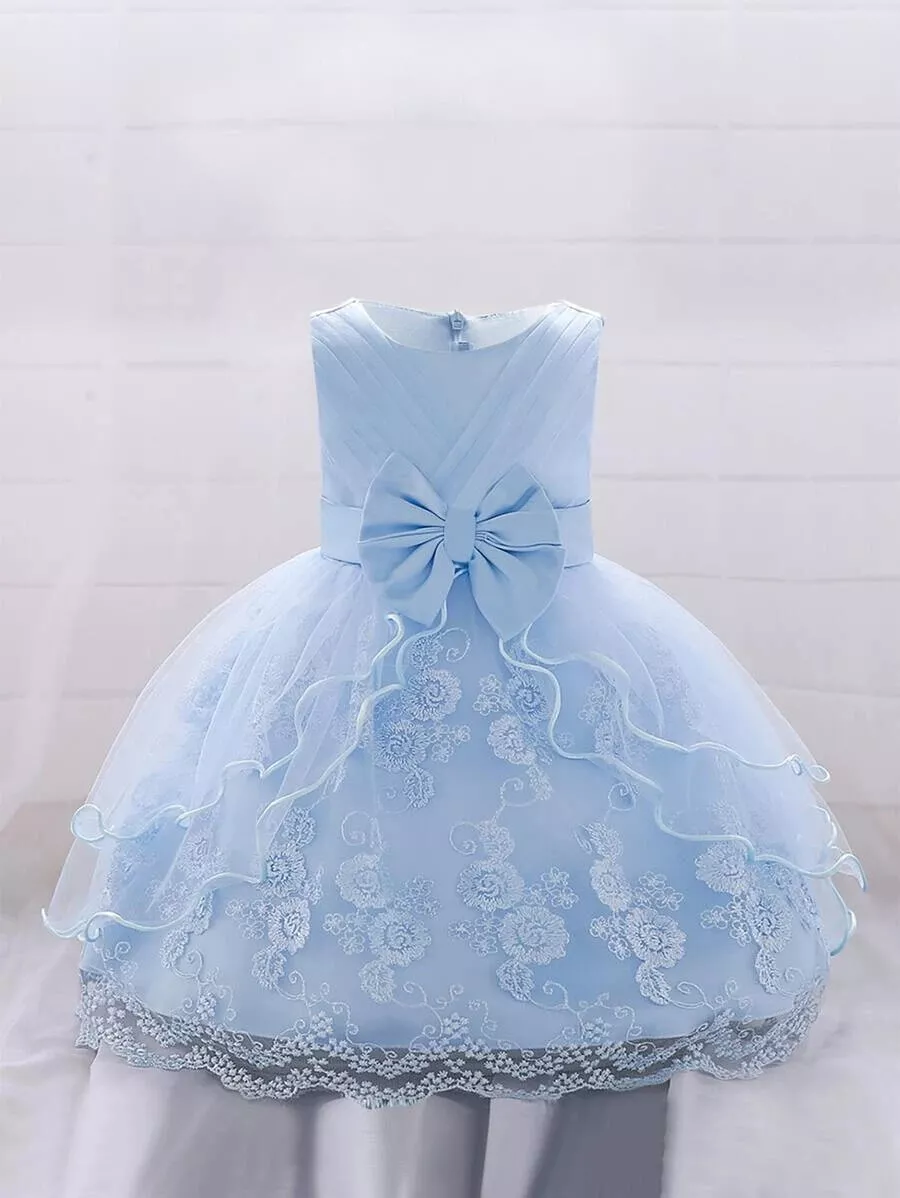 Vestido Azul Para de Encajes Princesa Quinces Bodas Cumpleaños | eBay