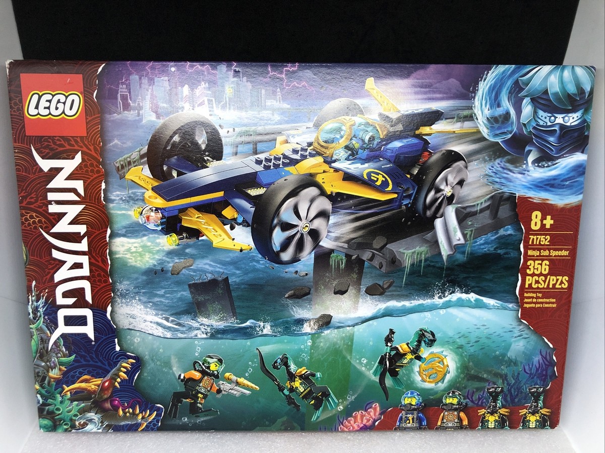 NEW FACTORY SEALED Lego Ninjago Set 71752 Ninja Sub Speeder 356