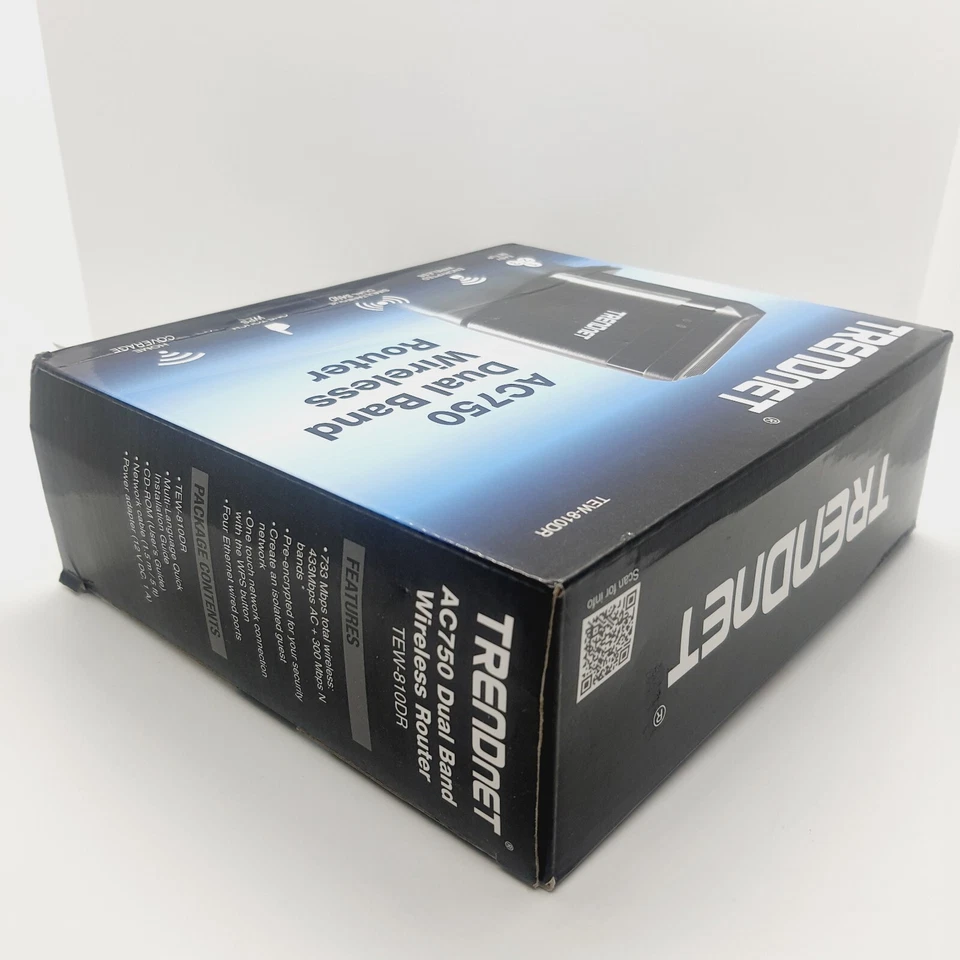 Trendnet TEW-810DR AC750 Dual Band Wireless Router Wi-Fi Wireless N & AC OpenBox - Image 3 of 4