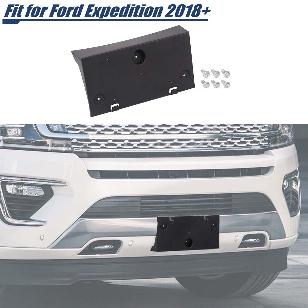 Front Car License Plate Brackets Frame Holder Fit For Ford Expedition 2018 19+ 