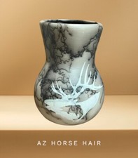 Elk Navajo Etched Horse Hair Pottery By Artist Yellowhorse made in USA
