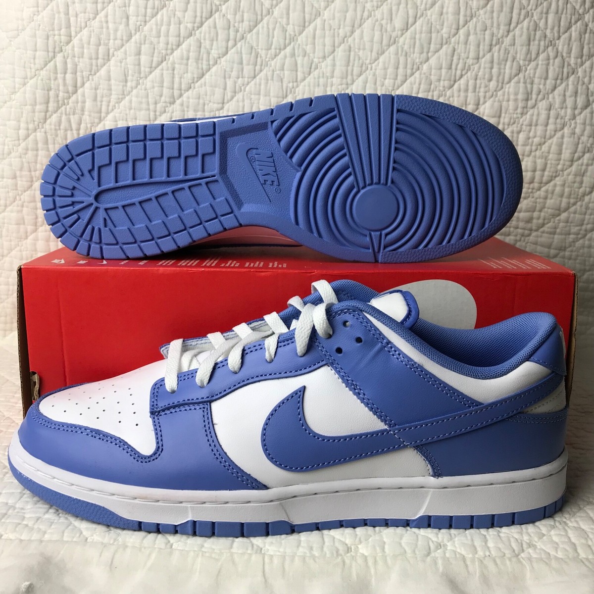 Nike White Low-Top Sneakers with Red and Blue Accents all 3 For the price Nike Dunk Low Retro SE Pop Art White Blue Red Yellow HQ3613  main image 3