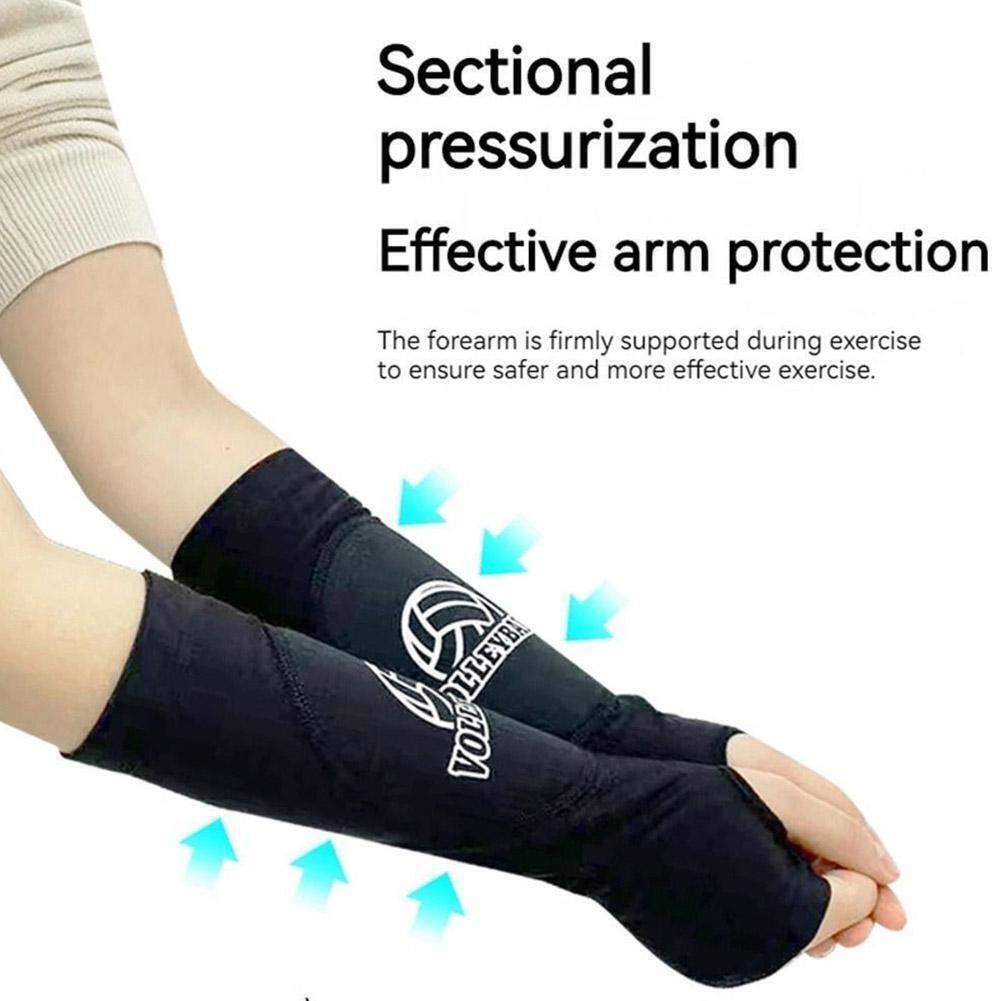 1 Pair Volleyball Arm Sleeve Forearm Compression Basketball Bra`~ Wrist H0R3