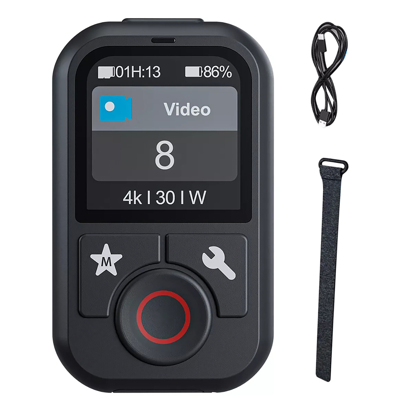 1PC Mini Waterproof Bluetooth Remote for GoPro Hero 13 12 11 10 9 MAX-image