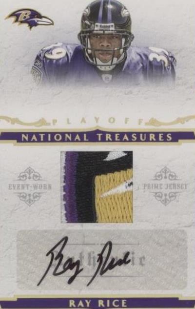 2008 Playoff National Treasures - Ray Rice #107 Rookie Material ...