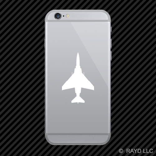 (2x) F-4 Phantom Cell Phone Sticker Mobile F4 jet plane military air force  rhino