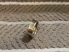 Wyoming state 90 silver Washington Quarters, coin ring, size 7 2007