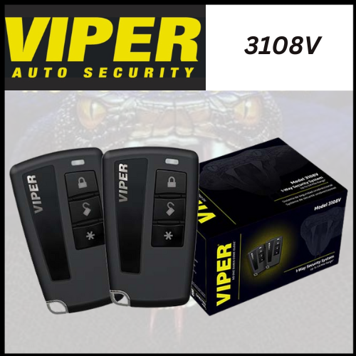 VIPER 3108V / ENHANCED 1-WAY CAR ALARM SECURITY W/KEYLESS ENTRY