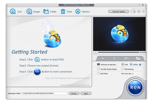 WinX DVD Ripper Platinum - DVD to MP4, AVI, HEVC | Fast & Easy!