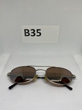 Uvex Elite EL15S01 Vintage Metal Aviator Silver Glass Polarized Italy