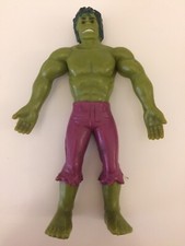 INCREDIBILE HULK ACTION FIGURE MARVEL VINTAGE,ANNO 1978,CURVABILE IN GOMMA