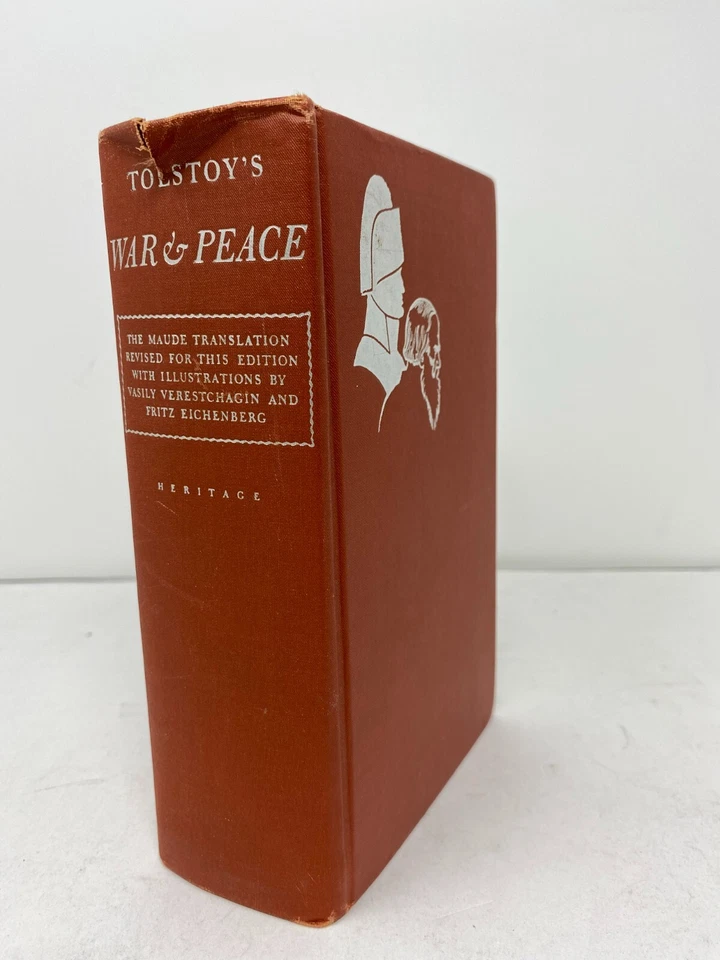 War and Peace by Leo Tolstoy: Volumes 1 & 2 - Heritage Press - HC/SC - 1938 - Image 2 of 4