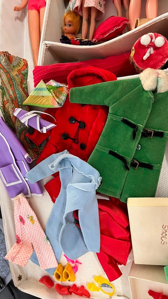 Vintage 1960s Barbie Doll Lot With Dolls Clothes Shoes Case eBay
