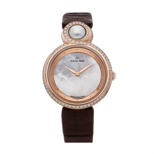 Jaquet Droz Lady 8 Auto 35mm Rose Gold Diamonds Pearl Ladies Watch J014503270
