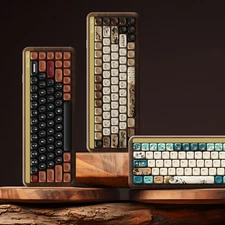 Akko MU01 Mechanical Keyboard 65% RGB Hot-swap Wireless & Wired Gaming Wooden