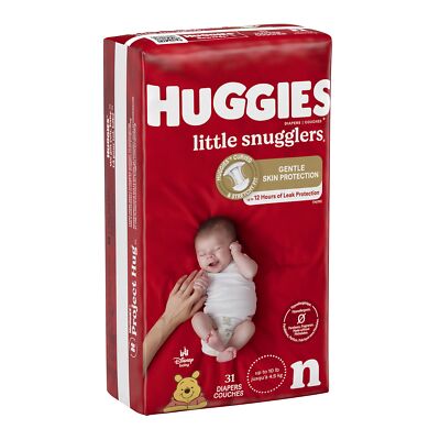 Huggies Little Snugglers Diaper, Newborn (CS/124)