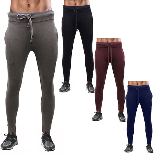 Mens Skinny Smart Fit Tracksuit Bottoms 