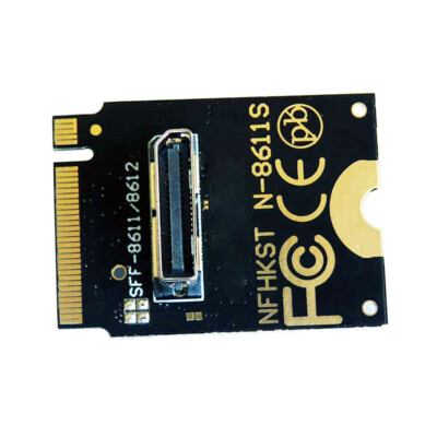 Cablecy 2230 PCI-E4.0 M.2 M-key Oculink SFF-8612 SFF-8611 Vertical Host Adapter