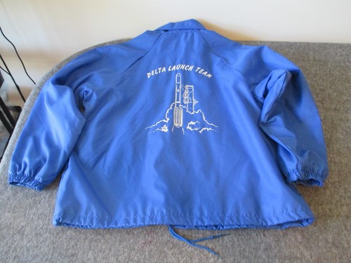 NASA MCDONNELL DOUGLAS CORPORATION DELTA LAUNCH TEAM 1970s WINDBREAKER JACKET-XL - Picture 8 of 17