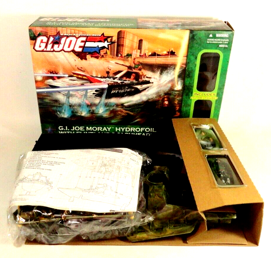Gero★CDまとめ売り/肉チョモ/蛇下呂/gourmet/gift/ニコライ Gi Joe 2005 Moray Hydrofoil Valor Vs Venom w Beachhead Flint Toys