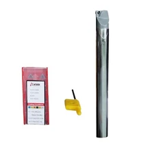 5/8" STFCR SOLID CARBIDE SHANK INDEXABLE 7IN BORING BAR + 10PC TCMT110204 INSERT