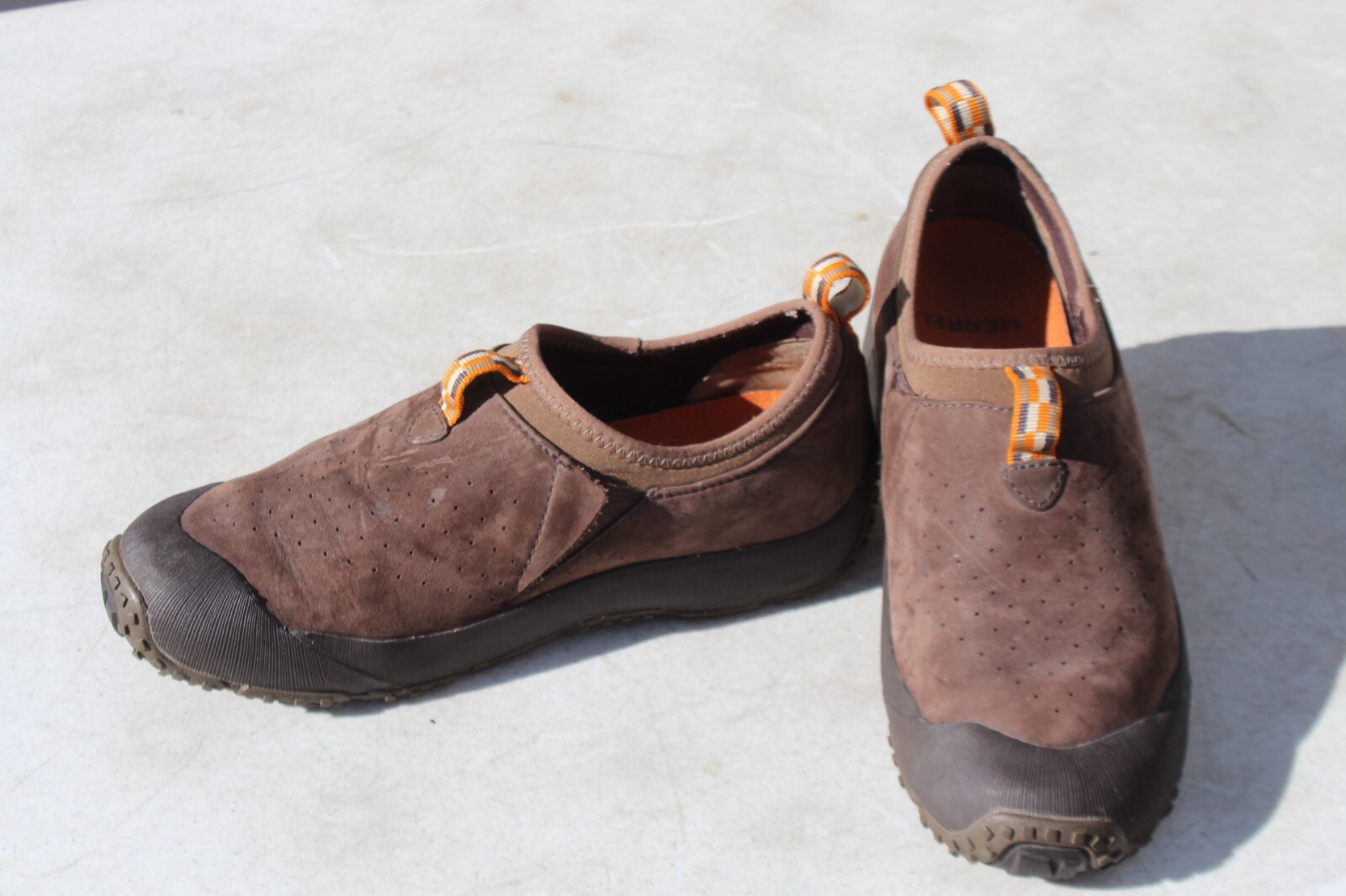 Merrell Improv Moc scarpe donna slip on comode scamosciate cioccolato taglia 9 5