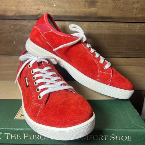 Romika Womens 7 US Red Sneakers Suede Leather EU 37 - Picture 11 of 17