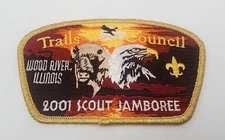 Boy Scout Trails West Illinois Eagle Buffalo BSA Council JSP 2001 Jamboree Patch