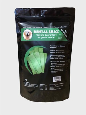 DENTAL SNAX - Zahnpflege für große Hunde mit Spirulina  - 150 g/Beutel